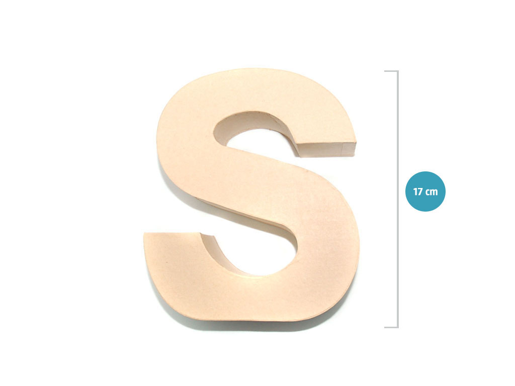 LETRA SCRAP S MARRON cod. 2500191
