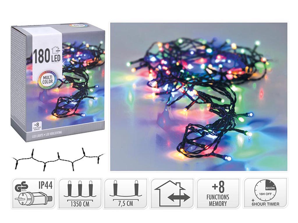 GUIRNALDA MICRO 180 LED MULTICOLOR cod. 9322898
